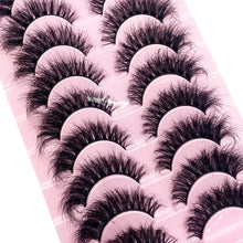 New 10 Pairs 3D Faux Mink Lashes Faux Mink Fluffy Lashes Soft Full Thick Wispy Eyelash Dramatic False Eyelashes Makeup Tools