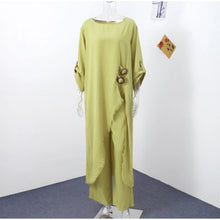 Casual Pants Set Women Loose Irregular O-neck Half Sleeves Pullover  Wide Leg Pants Sets Female Spring Summer Stylish Suit Lady