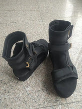 Female Sandal Shoes Large Size Ankle Strap Open Toe High Heels Med Muffins shoe 2025 Summer Clogs Wedge Girls Big Peep High-heel