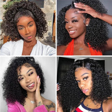 Glueless Wigs Human Hair Wear And Go kinky Curly Brazilian Hair Plucked Precut 13X4 Lace Closure Deep Curls Wigs For Black Women