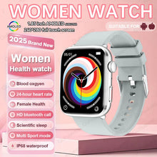 2025 AI Diagnosis NFC Smart Watch Women 1.85 inch AMOLED Blood pressure Heart Rate Temperature BT call Smartwatches Men For IOS