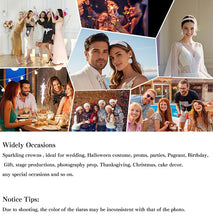 Girl's birthday tiara bridal wedding hair accessories Korean simple wedding dress children's performance tiara accessories.