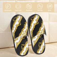 Custom Queen Of Absolutely Everything Gold Baroque Soft Memory Foam House Slippers Women Comfy Warm Anti-skid Sole Slipper