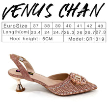 2025 Nigerian Women's Party Shoes and Bags Medium Heel Pointed Toe Elegant Party Footwear With Matching Color Handbag for Women