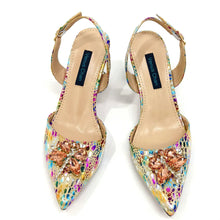 2025 New Yellow Color Thin Heels Pointed Toe Crystal Design Ladies Shoes Matching Bag Set For Women Weeding Party Pump