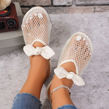 New Women's Flat Slippers Summer Fashion Mesh Sandals Hollow Mesh Breathable Shoes Slippers Footwear Shoes for Women Plus Siz 43