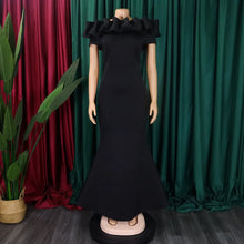 Plus Size Summer Sleeveless Dress Women Ruffle Pleated Off Shoulder Elegant Modis Ladies Dresses Slim Bodycon Ruffle Woman Dress