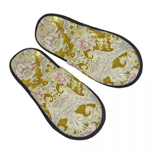 Custom Queen Of Absolutely Everything Gold Baroque Soft Memory Foam House Slippers Women Comfy Warm Anti-skid Sole Slipper
