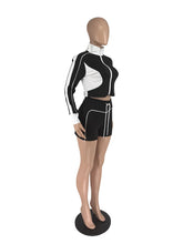 Women Patchwork 2 Piece Set Trendy Sporty Outfits