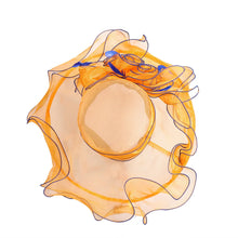 Women's Fascinators Organza Sun Hats Wide Brim Wedding Bride Tea Party Church Fedoras Hat