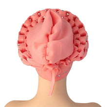 african Ready to Wear Autogele Headtie Glitter Diamonds Women Turban Cap