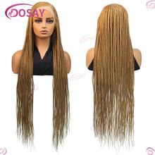 Synthetic Box Side Part Braided Wigs For Black Women Cornrow Braids Lace Wigs Full Lace Front Wig Braid African Hair Braided Wig