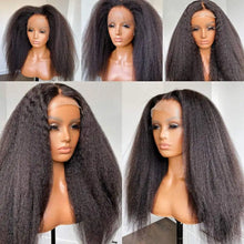 Yaki Straight Wig 360 Lace Frontal HD Human Hair Wigs Full Lace Kinky Straight Wigs Human Hair 13x6 Lace Front Brazilian Wigs