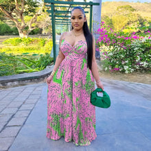 CM.YAYA Women Leopard Spaghetti Strap Loose Wide Leg Sleeveless Jumpsuit 2023 Summer Street Playsuit One Piece Suit Romper