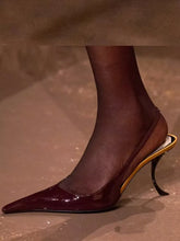 2025 Summer New Women's Slimming High Heel Sandals Fashion Pointed Party Wedding 34-43 Women's Large Sandals