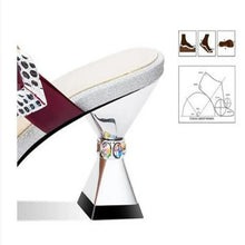 Pointed Designer Slides Fashion Rhinestones Non-Slip Women Slippers Elegant High Heel Outdoor Pearl Party Shoes