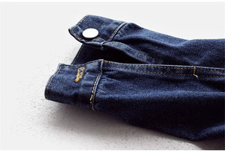 2023 Spring Autumn Women’s Denim Jacket Long Sleeve Overcoat Loose Denim Coat Button Outwear Jeans Jackets 5XL