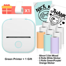 Phomemo T02 Portable Mini Thermal Printer Wirelessly BT 203dpi Photo Label Memo List Printing With USB Cable Imprimante Portable