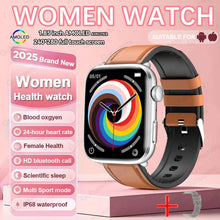 2025 AI Diagnosis NFC Smart Watch Women 1.85 inch AMOLED Blood pressure Heart Rate Temperature BT call Smartwatches Men For IOS