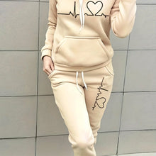 Winter Warm Women's Tracksuit Set Hoodies
