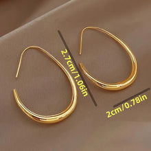 Hot Sale Geometric Oval Hoop Earrings for Women Simple Desgin Earrings Party Wedding Fashion Jewelry Accessories