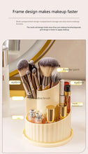 360° Rotating Makeup Brush Holder Desktop Makeup Organizer Cosmetic Storage Box Lipstick Eyebrow Brush Holder Jewelry Container