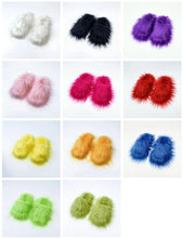 Faux Fur Slippers 2023 Women Winter Plush Warm Home Flat Slides Mongolian Wool Flip Flops Y2K Girls Furry Shoes Cute Slippers