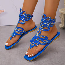 2025 Summer Fashion Women Blue Black Plus Size Shoes for Women 36-43 Flats Sandals Beach Footwear Casual Sandalias De Mujer