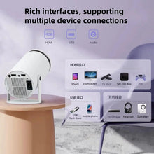 New 2024 4K Android 11 Dual Wifi6 200 ANSI Allwinner H713 BT5.0 1080P 1280*720P Home Cinema Outdoor portable Projetor