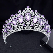 Baroque 3pcs/set Bridal Wedding Crown Princess Queen Water Drop Crystal Big Tiaras and Necklace Earrings Costume Jewelry Sets