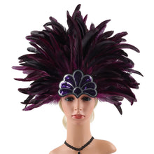 Multicolour Feather Headband Female Party Hair Accessory Fancy Fascinator Headpiece Premium Hair Ornament