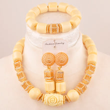 artifical coral beads nigerian jewelry sets for woman weddings