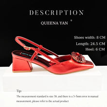 Queena Yan High-end Matching! Elegant Women's Shoes and Bag Shiny Big Rhinestone Wedding OL Luxury Fashion Shoes Good Quality