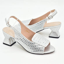 New Fashion Italian Shoe and Bags Matching Set Decorated with Rhinestone Luxury Designer Women Party Pumps Elegant Bridal Shoes