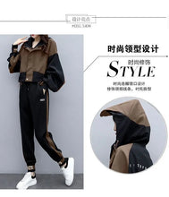 Women's Tracksuit Korean Elegant Hoodie Zipper Jacket Coat Sport Pants Two Piece Suit 2025 Spring Autumn New in Matching Set