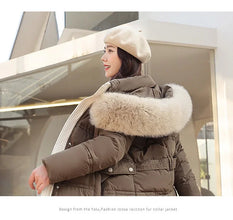 Women's Winter New Cotton-padded Jacket Long Over-the-knee Coat