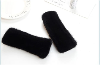 2025 New Brand Style Top Quality Women's 100% Winter Warm Real Mink Fur Knitted Half Finger Gloves Girls Typing Mittens