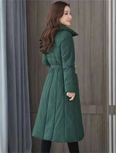 Women's Single Breasted Long Down Winter Jackets