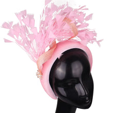 Fashion Wedding Bride Headband Headwear Fancy Feather Hair Band Millinery Hair Accessories With Peals Decor Hair Accessories