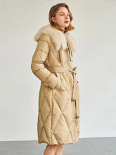 Women's Huge Real Fox Fur Collar Duck Down Jacket
