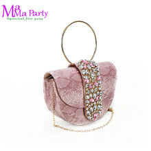 2025 Autumn New Design Specials Italian Women Shoes and Bag Set Comfortable Mid Heels With Rhinestone in Yellow Color