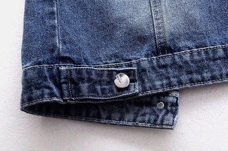 Denim Women Vest Luxury Pearls Fashion Ripped Autumn Plus Size Jeans Jacket Sleeveless Loose Short Coat Causal Waistcoats