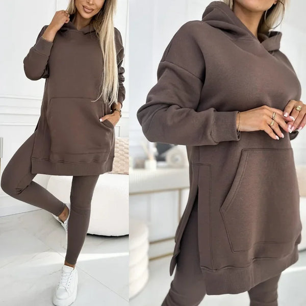 Women's Two Pieces Set Hooded Tracksuit Set