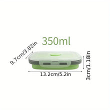 1/4pcs Collapsible Silicone Food Storage Container Stackable Space Saving Lunch Box Microwaveable Foldable Kitchen Accessories