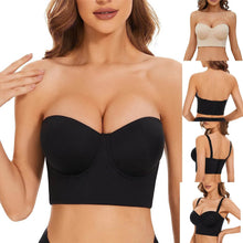 Anti Sagging Bralette Bras For Girls Women Low Back Slip Strapless Bra Longline Way Push Up Bra Open Back Wedding Underwear 섹시