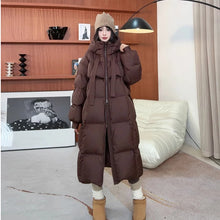 Women's Long Over Knee Thick Down Cotton Jacket