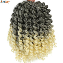 3 Packs Wand Curl Jamaican Bounce Crochet Hair 8inch T Purple 27 30 350 Bug Ombre Blonde Synthetic Jumpy Wand Curly Hair 60Roots