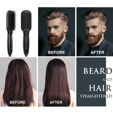 Professional Fast Heating Anti-Scald Auto Shut Off Beard Straightening Comb For Women