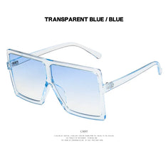 2022 Square Women Sun Glasses Female Eyewear Eyeglasses Plastic Frame UV400 Shade Fashion Driving New Oversized Sunglasses