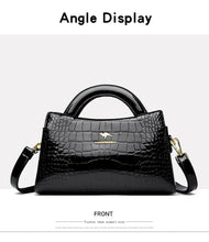 KAIDIFEINIROO Kangaroo Brand Alligator Pu Leather Shoulder Crossbody Bag Clutch Hand Bags for Mother Small Women Handbags New
